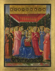 天使の聖母子c。 1450