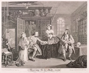 結婚ア・ラ・モード」、1745年、プレートIII