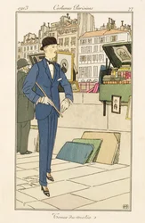 「Costumes Parisiens」よりモーニングスーツ