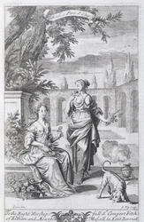 臭いの倫理、Anthony Le Grand著「The Principles of Philosophy」のBook 1 Part 8 Chapter 14からのイラスト、Johannes Kip（165253-1722）、1694年