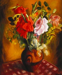 夏の花のある静物