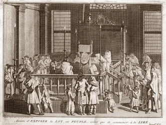ベルナール・ピカール（1723-1743）の「世界の諸民族の宗教的儀式と習慣の図解」からのエングレーヴィング（1819年） 個人蔵