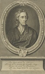 医師と哲学者ジョンロックの肖像1632-1704、1721年。
