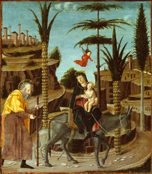 エジプトへの逃避、c。 1485年。
