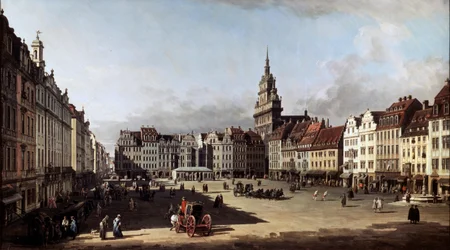 ドレスデンのオールドマーケットプレイス、c1750-c1752