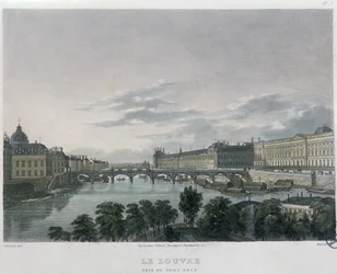 ポンまたはパステルレデザール、パリ、1832年（カラー彫刻）