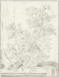 ニッチ用の花瓶と花