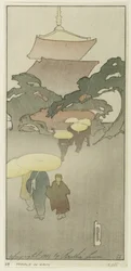 雨の寺院