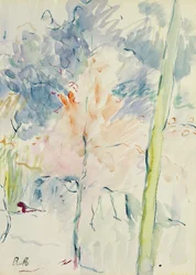森の中の赤い木、1893