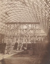 [1855年の万国博覧会のための建設]、1855年。