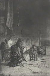ミラノの教会の内部 ミラノの教会の内部 [sic]、c. 1874年。
