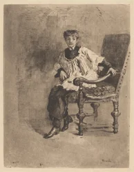 着席アコライト、c。 1872年。