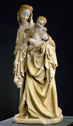 クルマウアーマドンナ、1400年頃（ポリクロームストーン）
