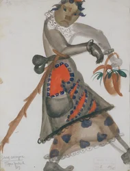 オペラスノーメイデンの衣装デザイン（N.リムスキーコルサコフ作、1919年）