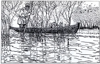 1910年のN.ネクラソフによる詩「祖父マザイとノウサギ」のイラスト