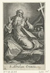 隠者としてのエデッサの聖アブラハム S. Abraham Eremita (オブジェクトのタイトル) 隠者（シリーズタイトル） Sacra eremvs ascetarvm (シリーズタイトル)
