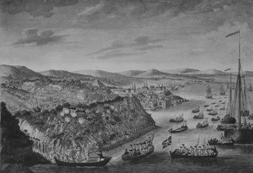 ケベック奪取の眺め、1759 年 9 月 13 日、約。 1760年。