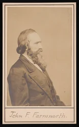 ジョン・フランクリン・ファーンズワースの肖像、1820～1897年、1897年以前。