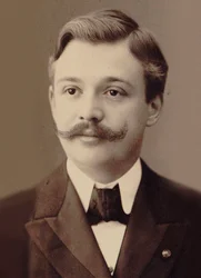 ヴァイオリン奏者で作曲家のアンリ・マルトーの肖像、1874～1934年。