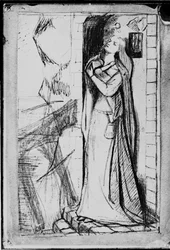 ロクロヤンの乙女のための習作」の複製写真