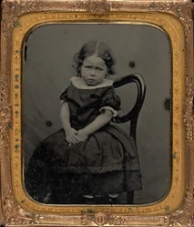 少女の肖像,c.1855年（写真）