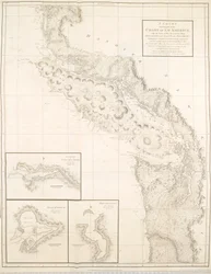 北西アメリカ沿岸の一部を示す図表
