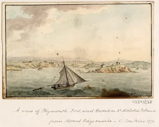 一連のスケッチ、イギリス、大陸、アメリカの景色 1772-1778 (水彩)