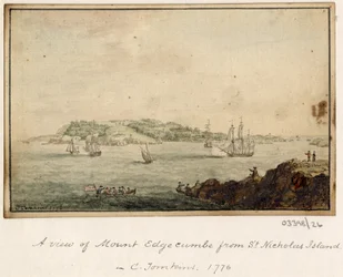 一連のスケッチ、イギリス、大陸、アメリカの景色 1772-1778 (水彩)
