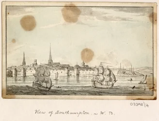 一連のスケッチ、イギリス、大陸、アメリカの景色 1772-1778 (水彩)
