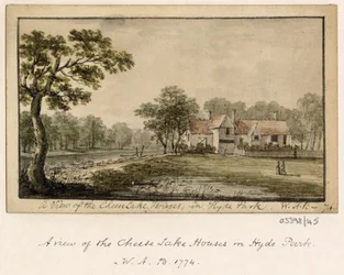 一連のスケッチ、イギリス、大陸、アメリカの景色 1772-1778 (水彩)
