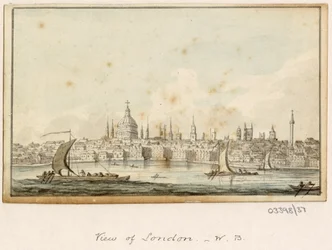 一連のスケッチ、イギリス、大陸、アメリカの景色 1772-1778 (水彩)