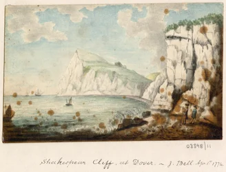 一連のスケッチ、イギリス、大陸、アメリカの景色 1772-1778 (水彩)