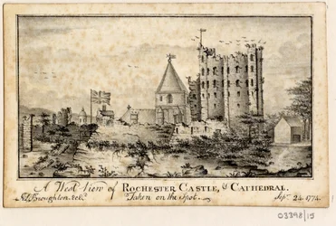 一連のスケッチ、イギリス、大陸、アメリカの景色 1772-1778 (水彩)