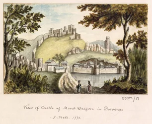 一連のスケッチ、イギリス、大陸、アメリカの景色 1772-1778 (水彩)