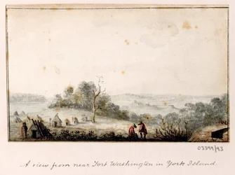 一連のスケッチ、イギリス、大陸、アメリカの景色 1772-1778 (水彩)