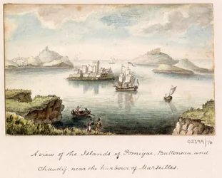 Sarja luonnoksia, näkymiä Isossa-Britanniassa, mantereella ja Amerikassa 1772-1778 (akvarelli)