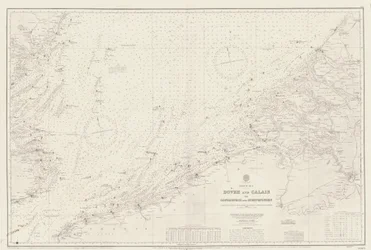 ドーバーとカレーからオルフォードネスまでの地図