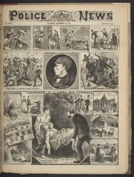 1884 年 11 月 29 日の図解警察ニュースの表紙 (リソ)