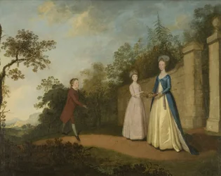 メアリーとエメット・ペッテナーとマスター・パートリッジ 1770年頃（油彩・キャンバス