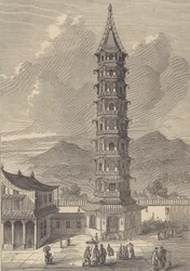 南京磁器塔（彫刻）