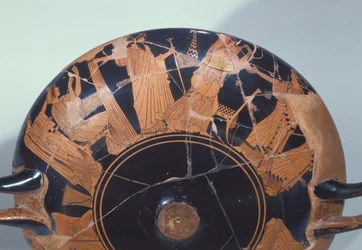 ヴァルチの紀元前495年頃の陶器（詳細）