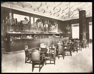 ホテルニッカボッカーのオールドキングコールバー、1906年（シルバーゼラチンプリント）