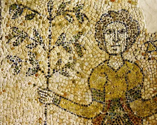 イブの表現と知識の木、1213年（モザイク）