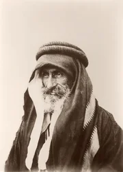 シェラックKhalil Senaah（壁の背景）のポートレート、ケラック、1895-99年