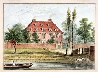 ボームズハウスの眺め、ホクストン、ロンドン、c1825