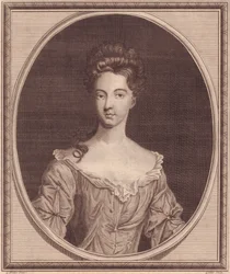 ラネラグ伯爵夫人マーガレット・セシル（1672年または1673年～1728年）の肖像、G・クネラーの絵画からジョン・ゴールダー（1729年～1795年）による銅版画