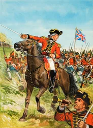 アメリカ独立戦争（紙にグワッシュ）