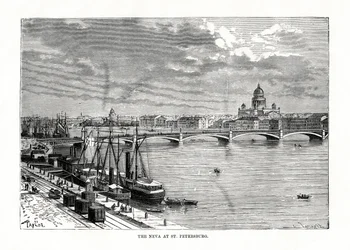 ネヴァ川、サンクトペテルブルク、1879