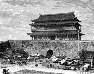 天安門、北京、19世紀