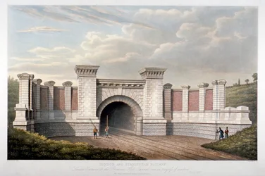 ロンドン・バーミンガム鉄道のプリムローズ・ヒル・トンネル、1837年